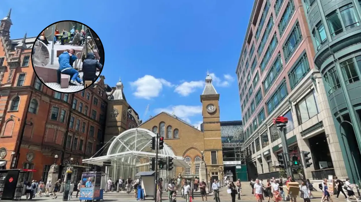 Liverpool street transformed for filming of ITV drama