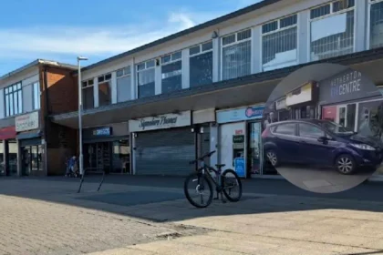 Vauxhall Corsa Hits Parked Ford, Crashes Into Bootle Optician