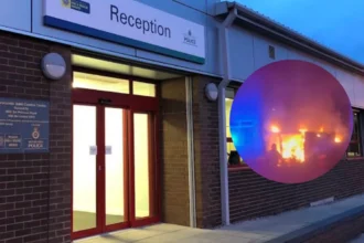 Bootle mum shares footage of stranger setting fire to garage