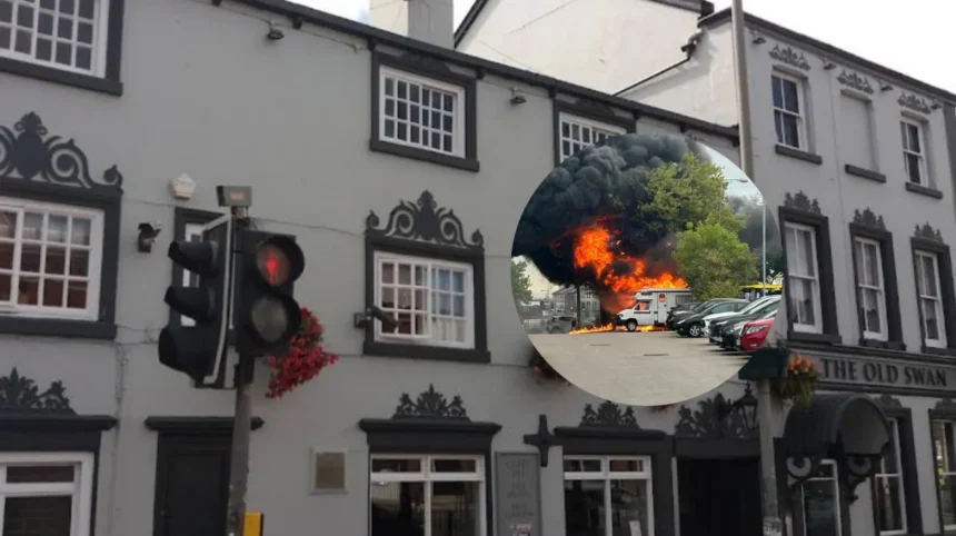 Old Swan Substation Explosion Triggers Fire and Road Closure