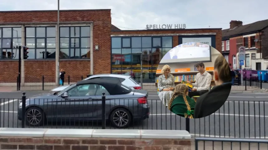 Queen visits Spellow Community Hub and Library in Walton