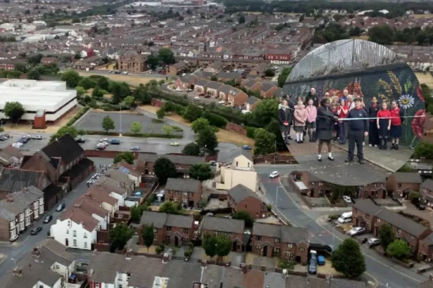 UK longest mural in Bootle promotes active school travel